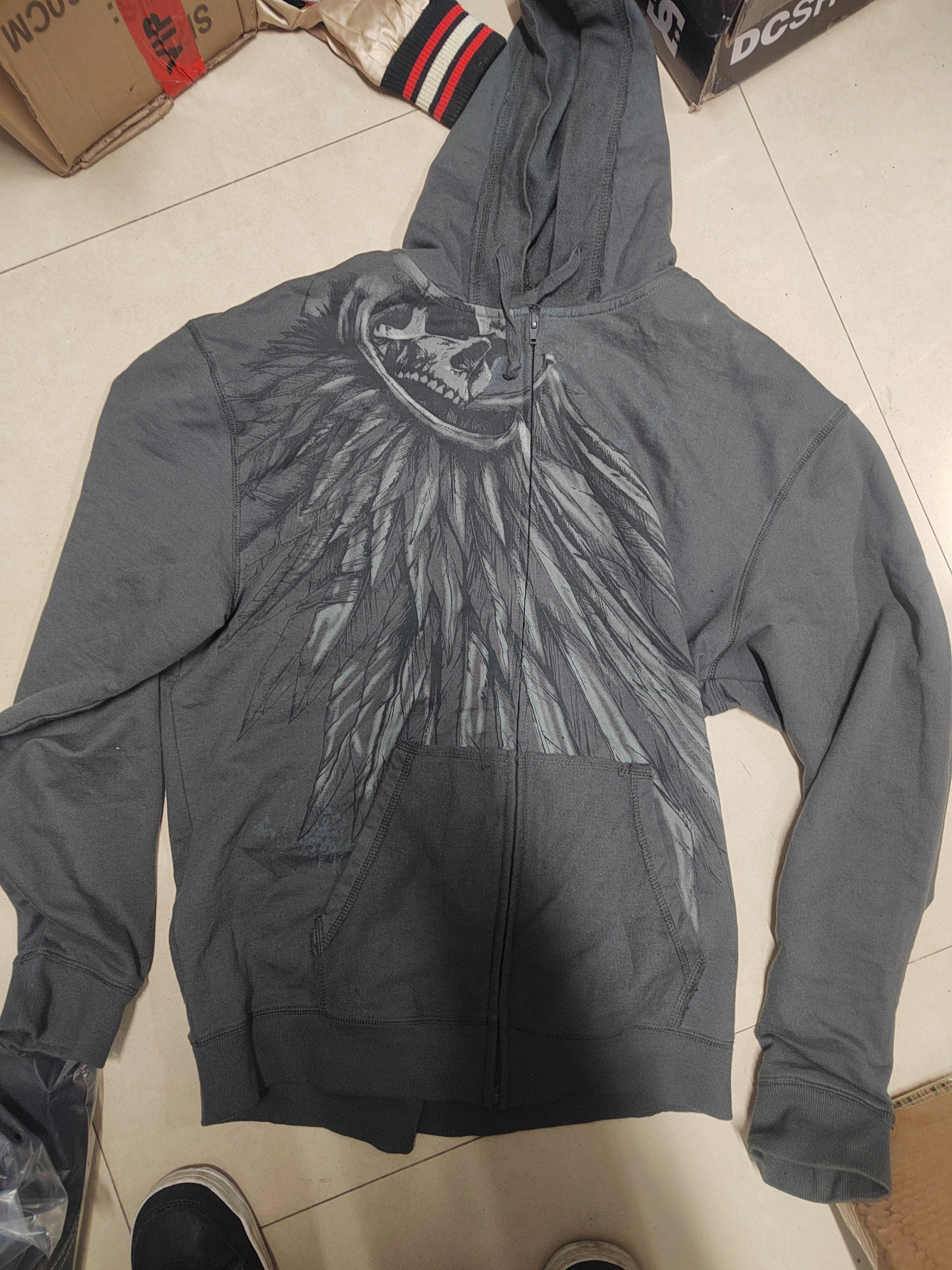 Affliction affliction style earth citizens skullwings zipup hoodie Size US L / EU 52-54 / 3 - 1 Thumbnail