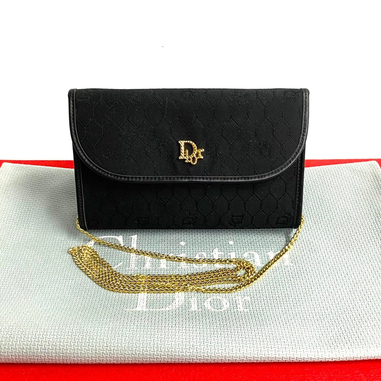 Dior Dior Shoulder Bag Black Cotton Size ONE SIZE - 1 Thumbnail