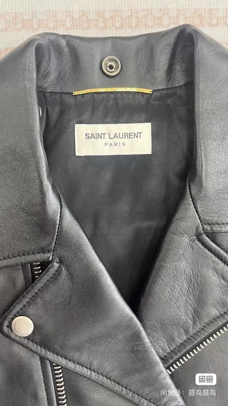 Saint Laurent Paris Saint Laurent Paris Black Genuine Leather Biker Jacket Size XS / US 0-2 / IT 36-38 - 3 Thumbnail