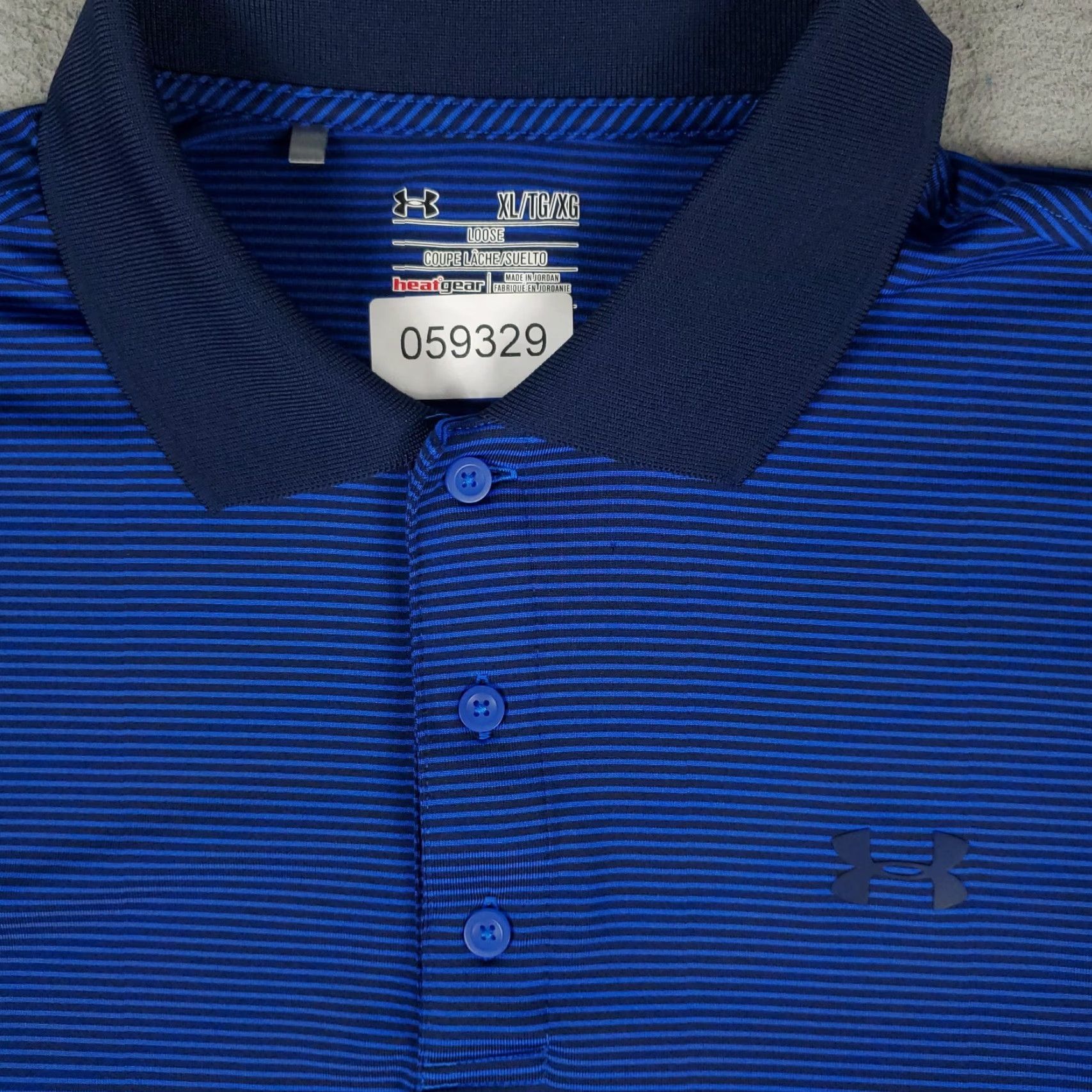 Under Armour Under Armour Polo Shirt Mens XL Blue Striped Golf Casual Short Sleeve Polo Shirt Mens XL Blue Striped Golf Casual Short Sleeve Size US XL / EU 56 / 4 - 2 Thumbnail