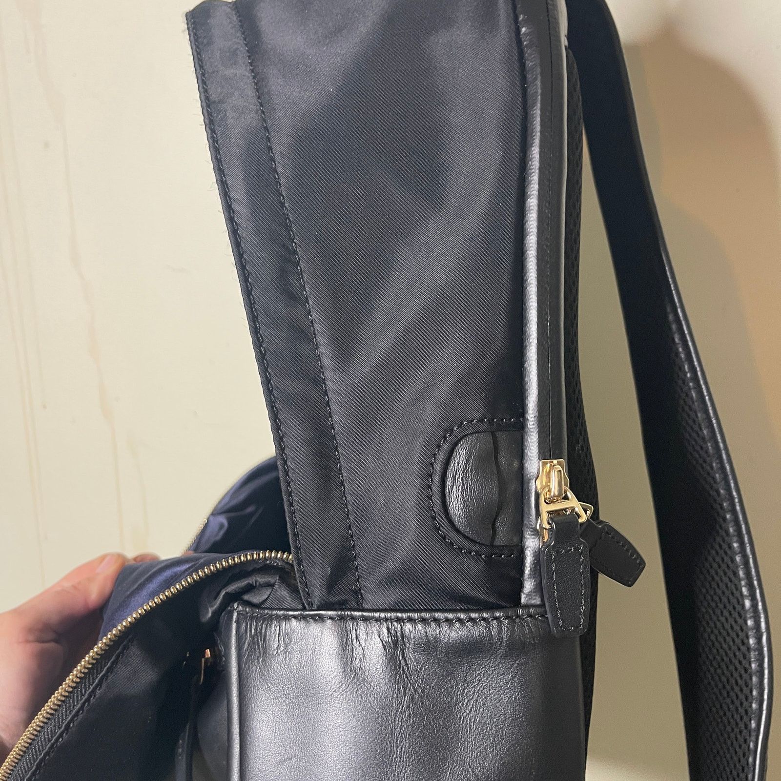 Other ISM THE BACKPACK Black Leather and Nylon Size ONE SIZE - 10 Thumbnail