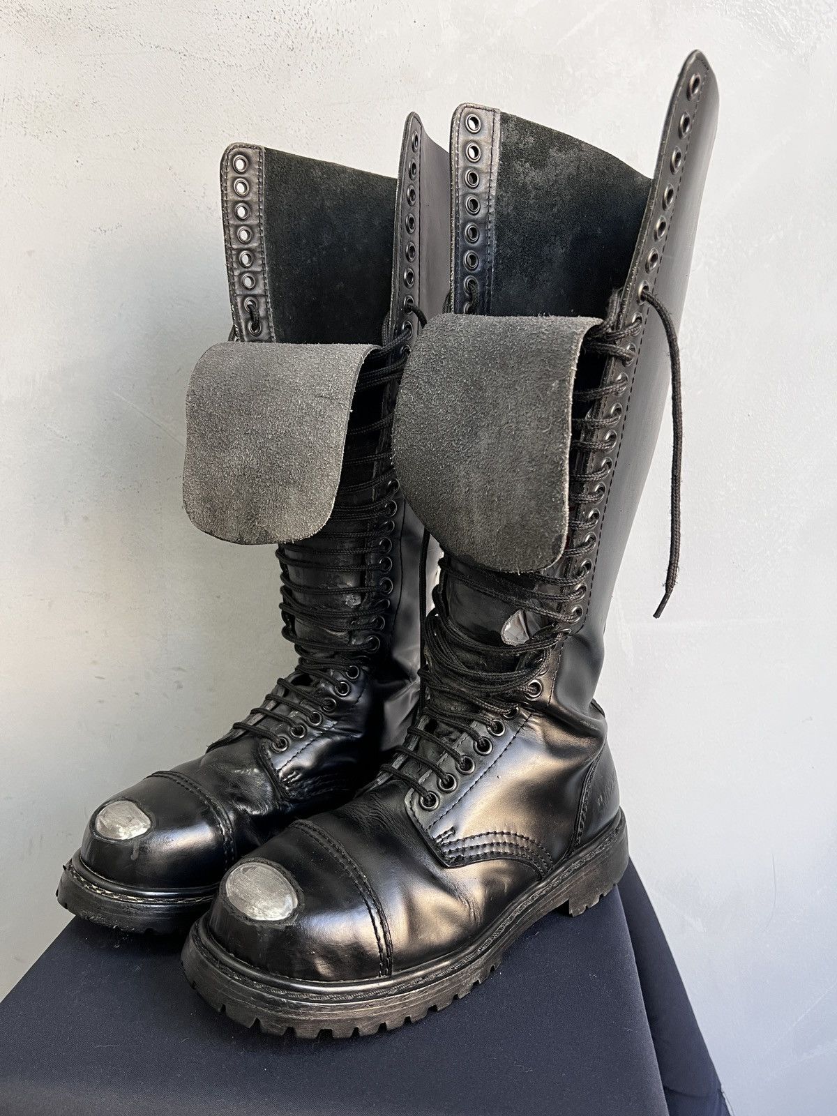 Undercover Undercover Leather Black Boots High Dirk Bikkembergs Style Size US 7 / EU 40 - 3 Thumbnail