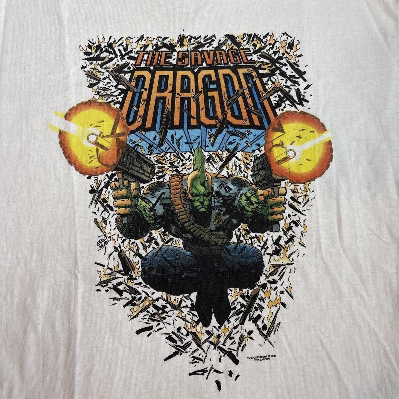 Hanes The Savage Dragon Vintage 1993 Comic T Shirt Size US L / EU 52-54 / 3 - 4 Thumbnail