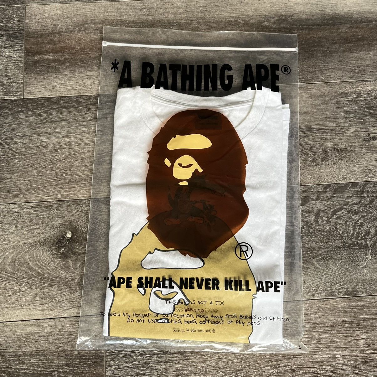Bape RARE A Bathing Ape Bape x Tom and Jerry Painting Graphic Tee Size US XL / EU 56 / 4 - 2 Thumbnail