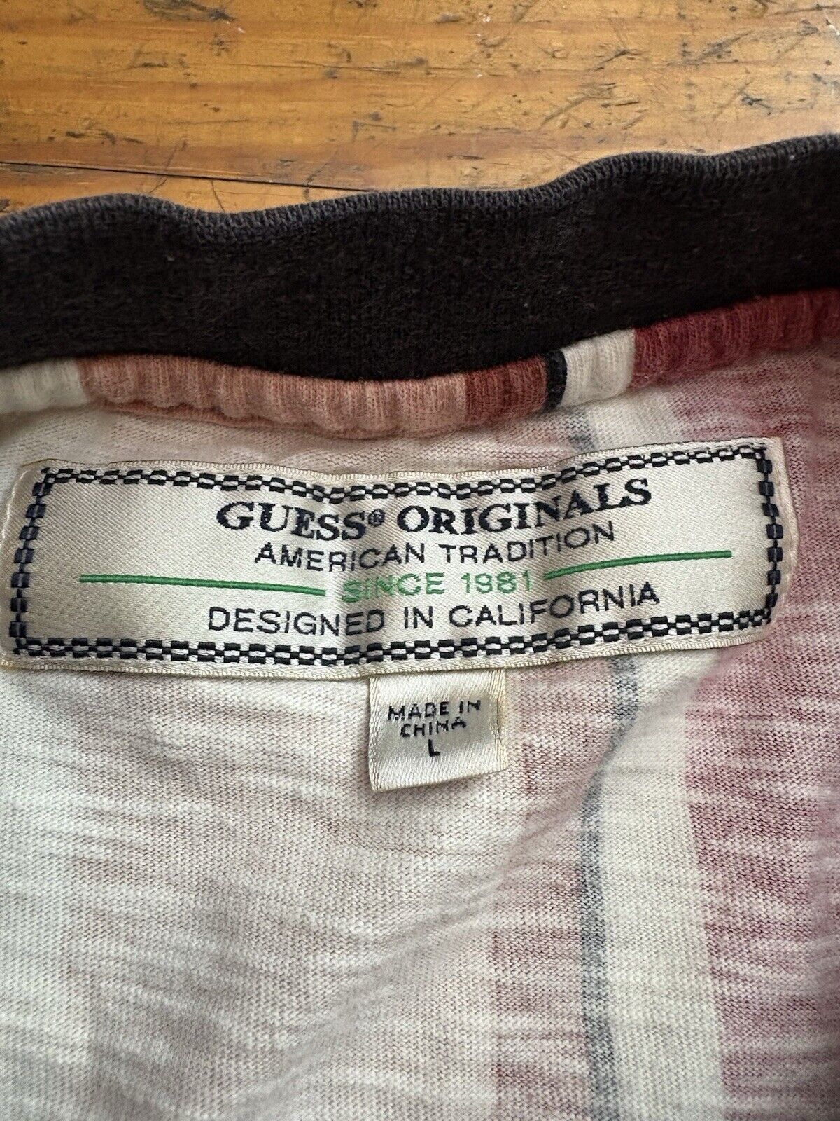 Guess Guess Shirt Men's Vertical Striped Large Size US L / EU 52-54 / 3 - 6 Thumbnail