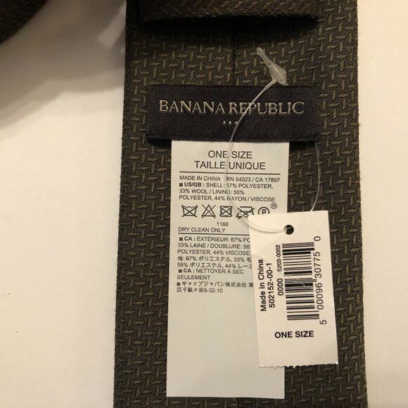 Banana Republic banana republic men's new polyester blend tie 3" X 59" Size ONE SIZE - 2 Thumbnail