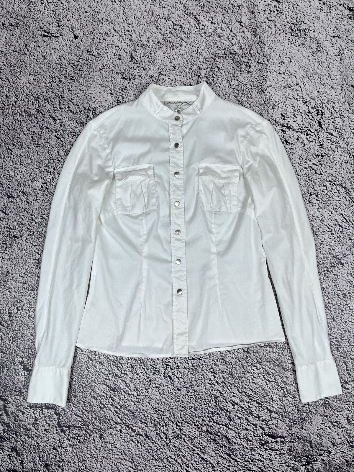 Japanese Brand Vintage Sandra Angelozzi Issey Miyake Style shirt size 36 Size XS / US 0-2 / IT 36-38 - 1 Thumbnail