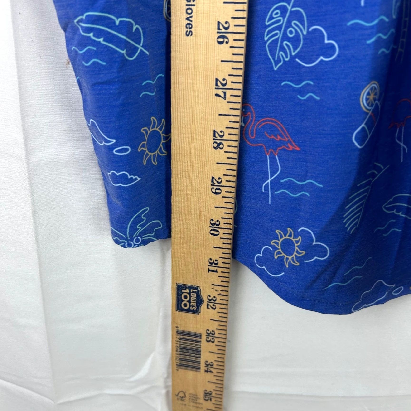 Vintage VINTAGE? No — Magellan Outdoors Fish Gear Button-Down Shirt Mens Large Blue Tropical Flamingo Shirt Size US L / EU 52-54 / 3 - 7 Thumbnail