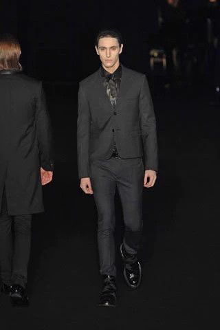 Dior Dior 08fw catwalk black two-button sword collar suit 2504-N Size 46R - 8 Thumbnail