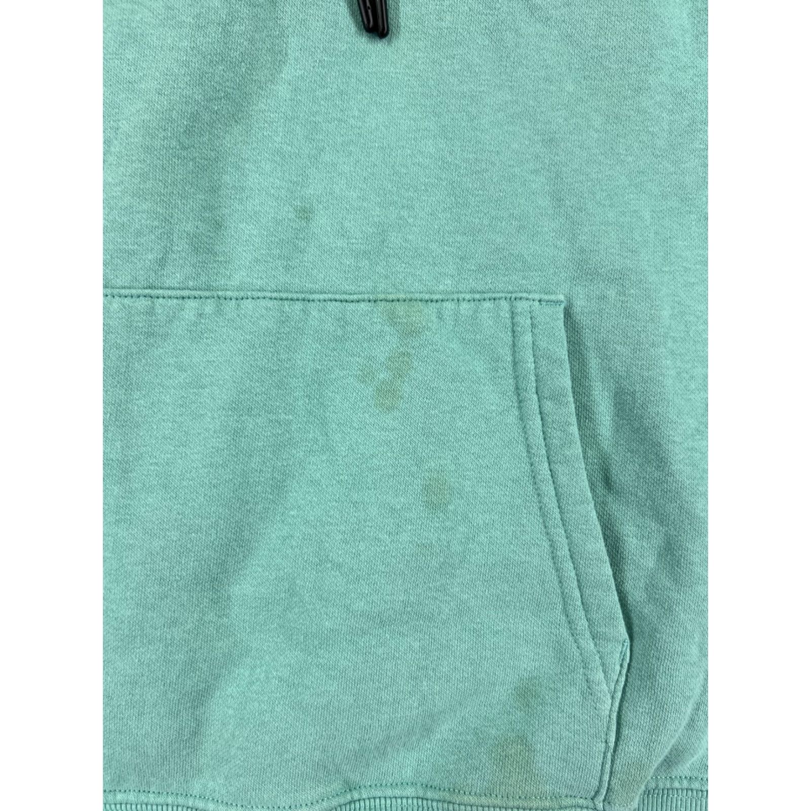 The North Face VINTAGE The North Face Hoodie Shirt Womens L Green Logo Pullover with Pockets Adult Large Green Logo 90s Decade Theme Mens? Size L / US 10 / IT 46 - 6 Thumbnail
