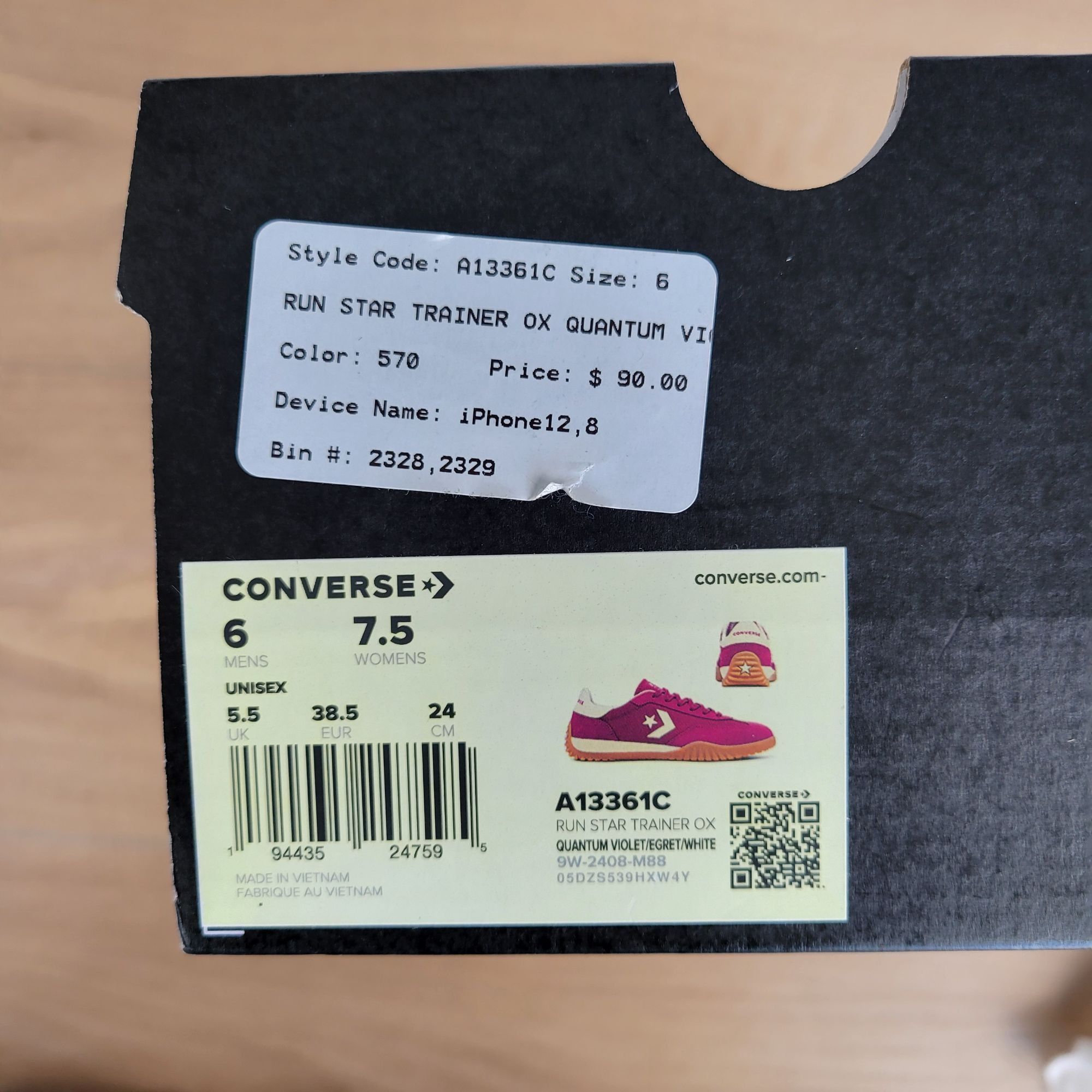 ⭐Converse Run Star Trainer Ox Suede 7.5 Womens Shoes Sneaker