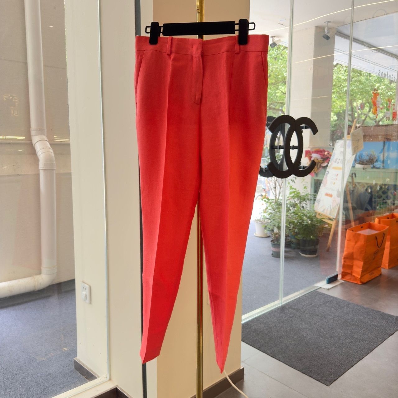 Loro Piana Loro Piana Orange Linen Pants Size 42 Size 28" / US 6 / IT 42 - 1 Thumbnail