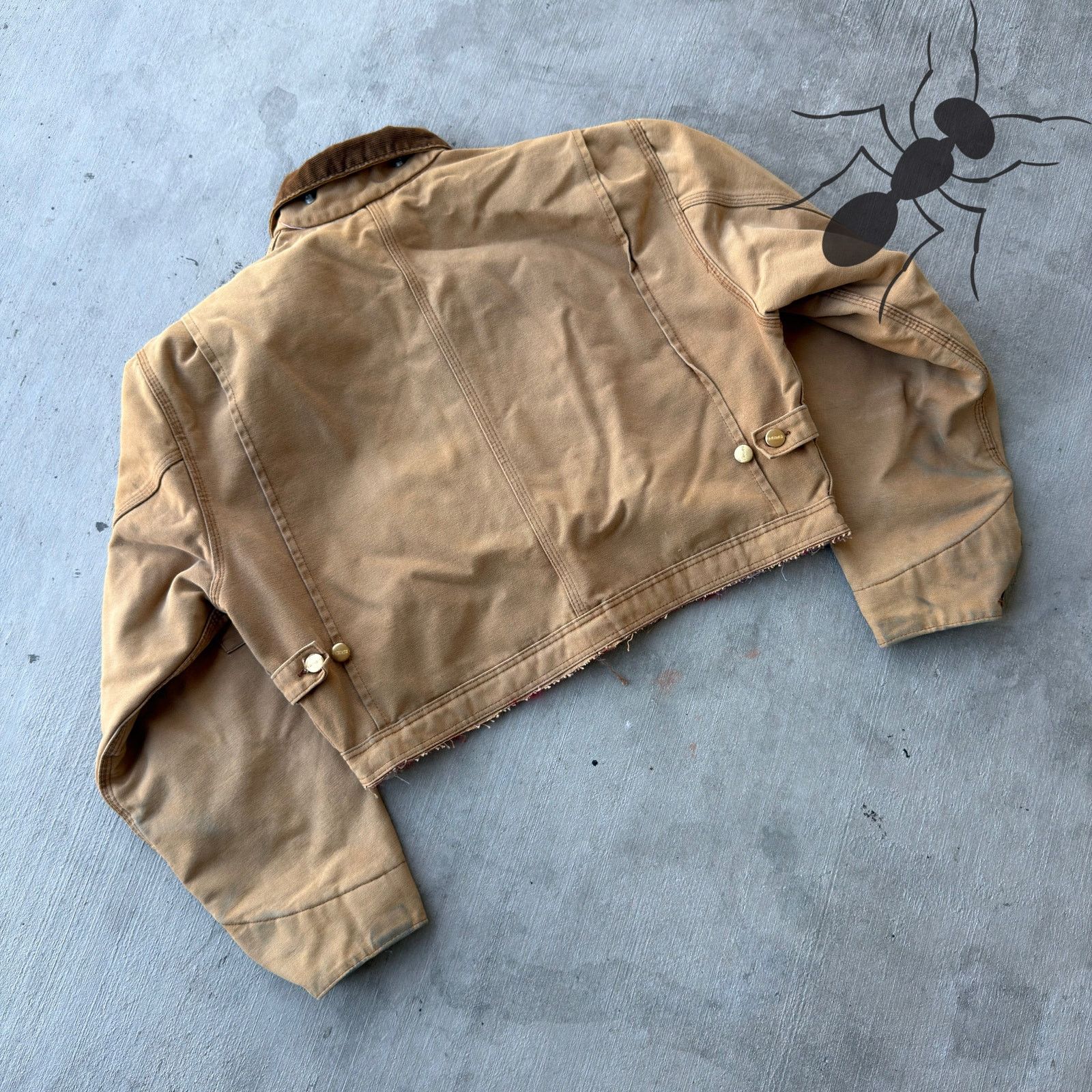 Carhartt × Vintage Carhartt brown cropped Detroit style work wear jacket Size US M / EU 48-50 / 2 - 7 Thumbnail