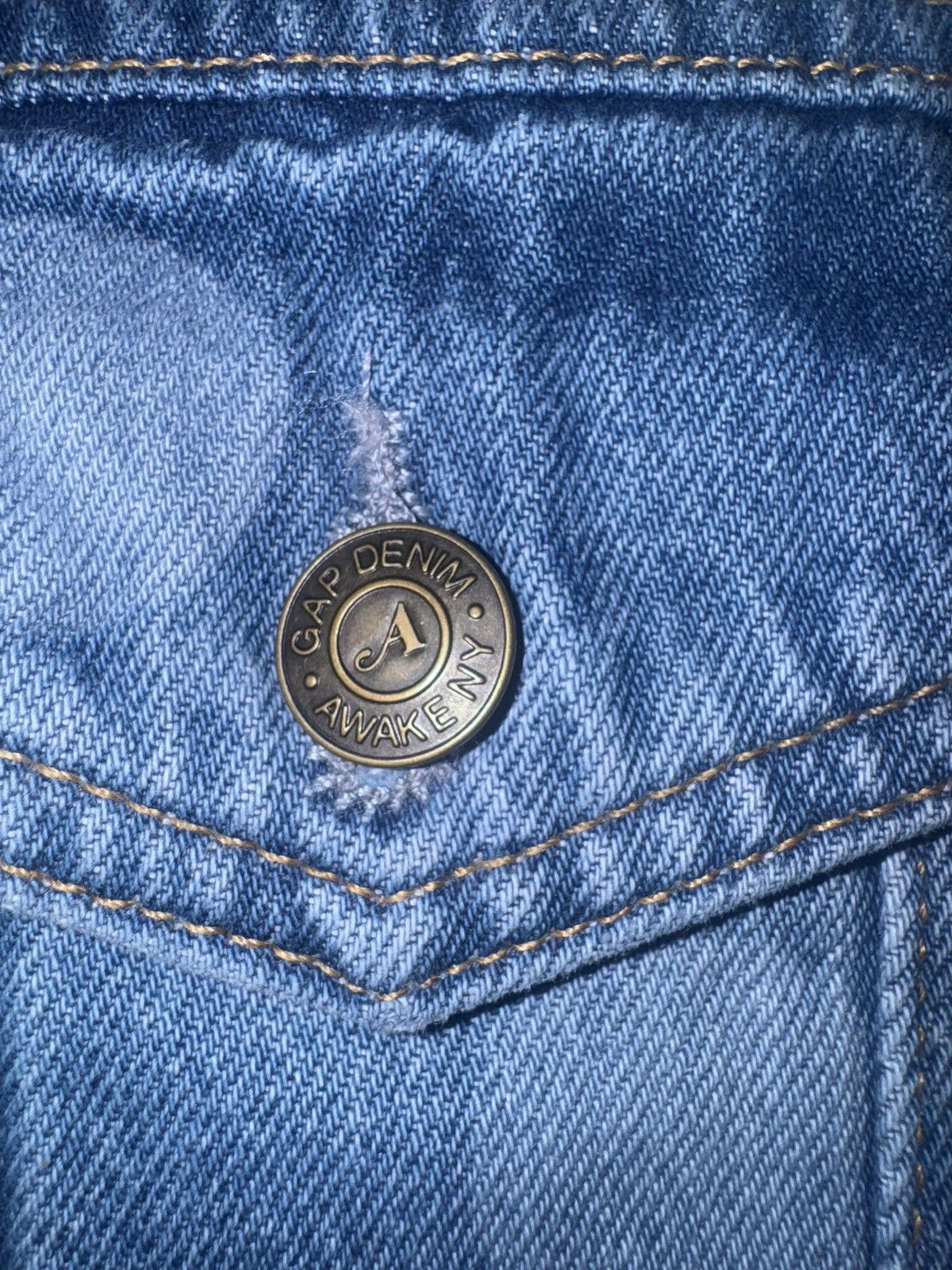 Gap Gap X Awake NY Oversized Dotted Icon Denim Jacket Size US L / EU 52-54 / 3 - 4 Thumbnail