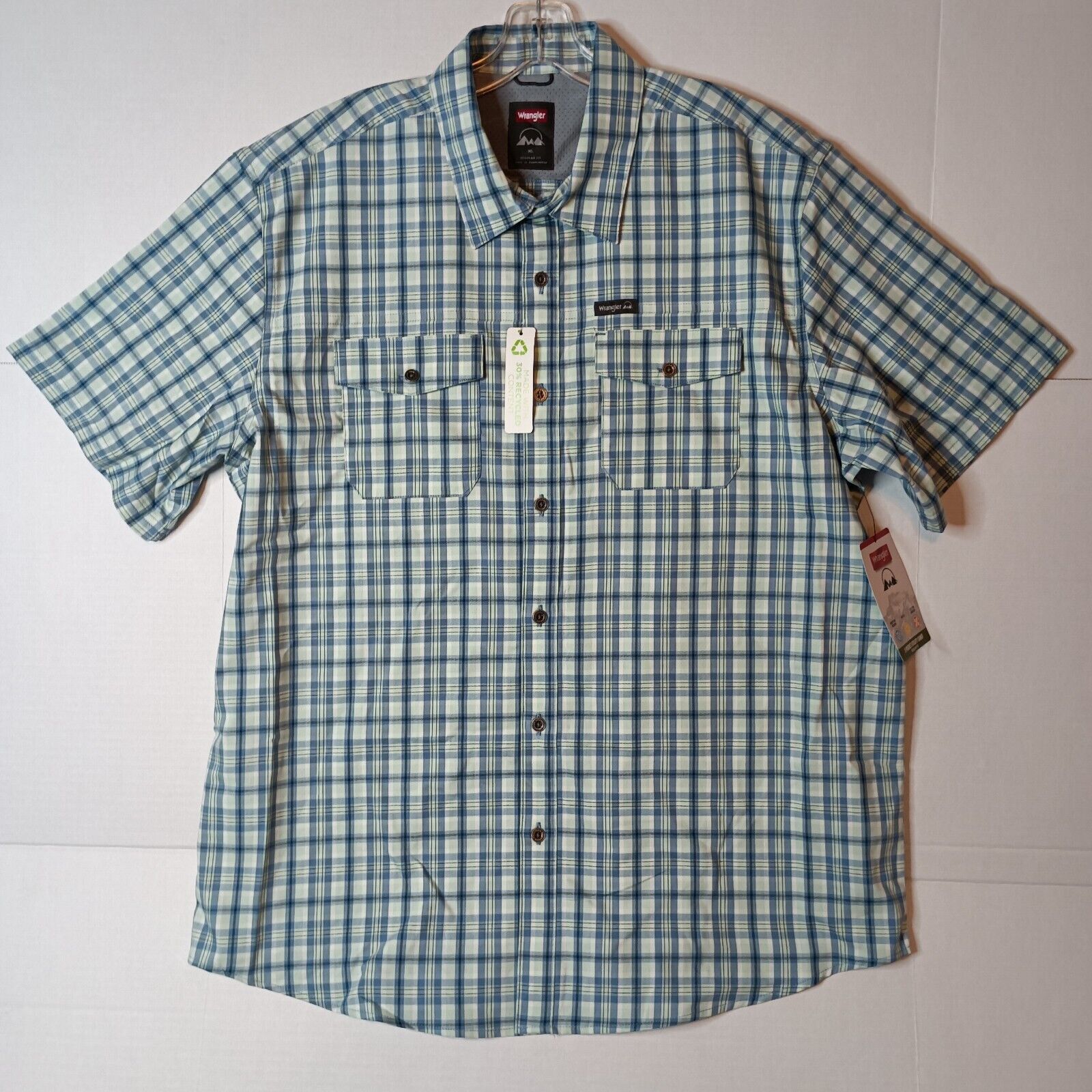 Wrangler Wrangler Utility Shirt Men's XL Plaid Regular Fit UPF 30 Size US XL / EU 56 / 4 - 6 Thumbnail