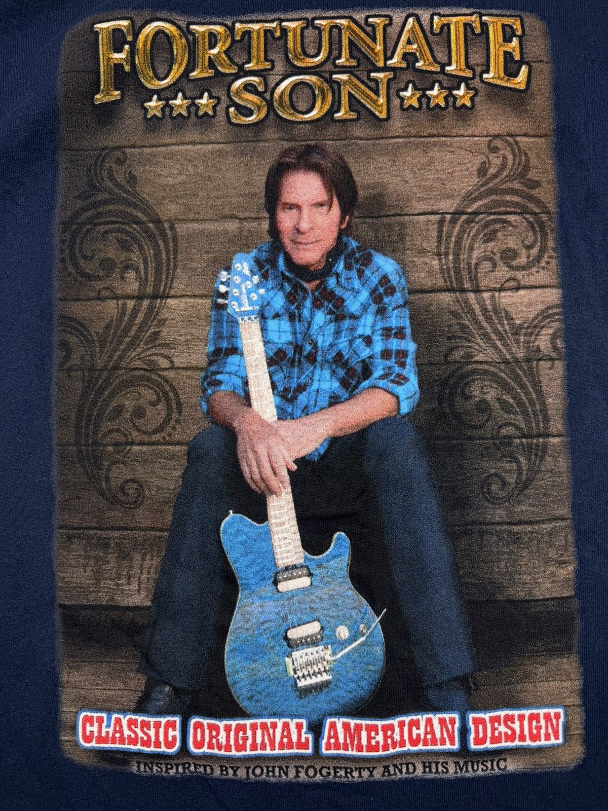 Band Tees × Vintage Vintage 00s John Fogerty fortunate son graphic band tee Size US L / EU 52-54 / 3 - 4 Thumbnail