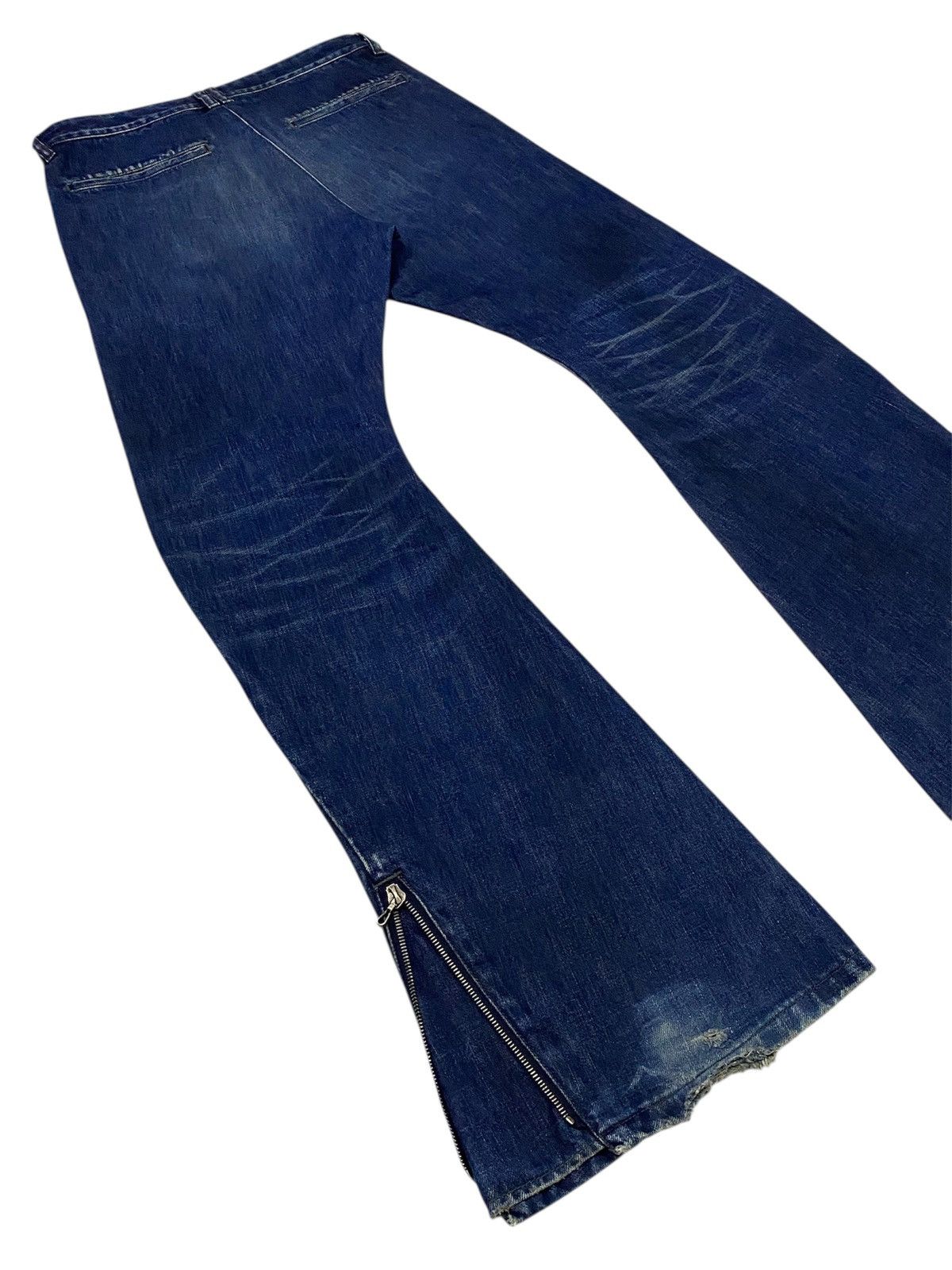 junhashimoto 💃Junhashimoto Curved Leg Flare Denim Jeans Size US 30 / EU 46 - 24 Thumbnail
