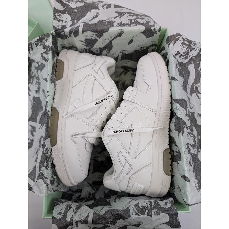 Off-White o1rshd1 Low-Top Sneakers Out Of Office Leather in White Size US 7 / EU 40 - 19 Thumbnail