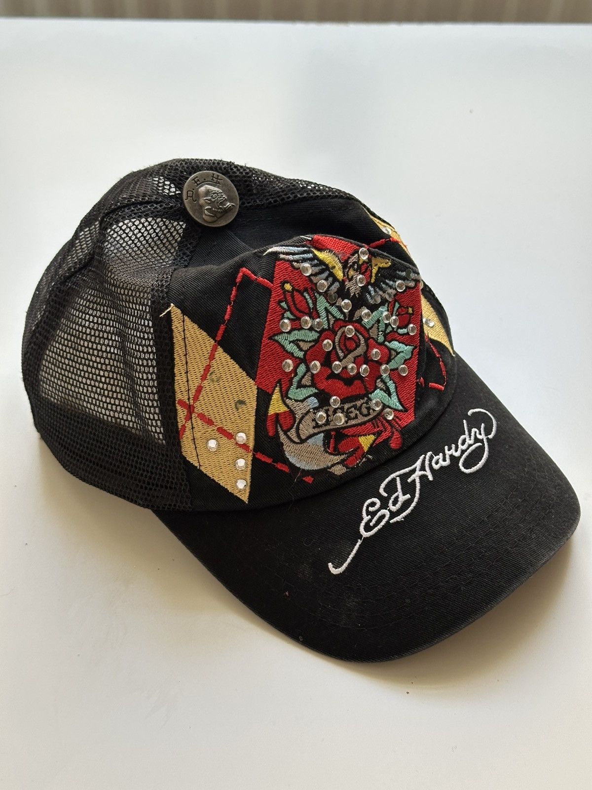 Ed Hardy Ed Hardy Christian Audigier Vintage Y2K Style Vintage Cap Size ONE SIZE - 5 Thumbnail