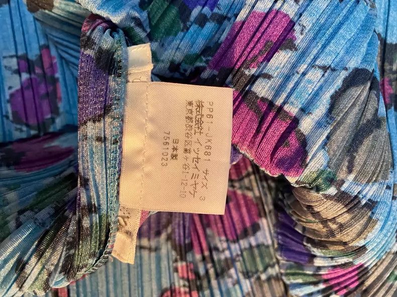 Issey Miyake Issey Miyake size:3 Blue butterfly and flower semi-high ne Size M / US 6-8 / IT 42-44 - 7 Thumbnail