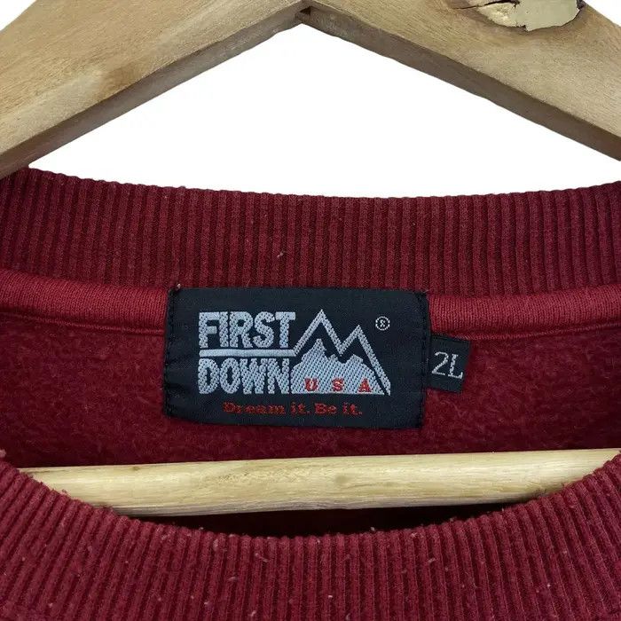 Vintage Vtg FIRST DOWN USA Outdoor Camping Red Dream Sweatshirt Size US XL / EU 56 / 4 - 6 Thumbnail