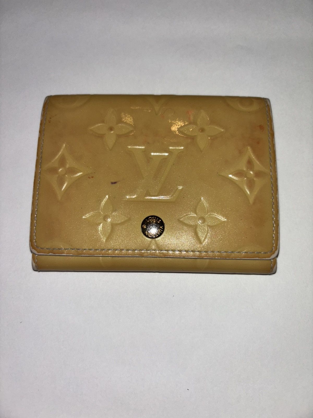 Louis Vuitton Louis Vuitton Vernis Yellow Card Case Size ONE SIZE - 3 Thumbnail