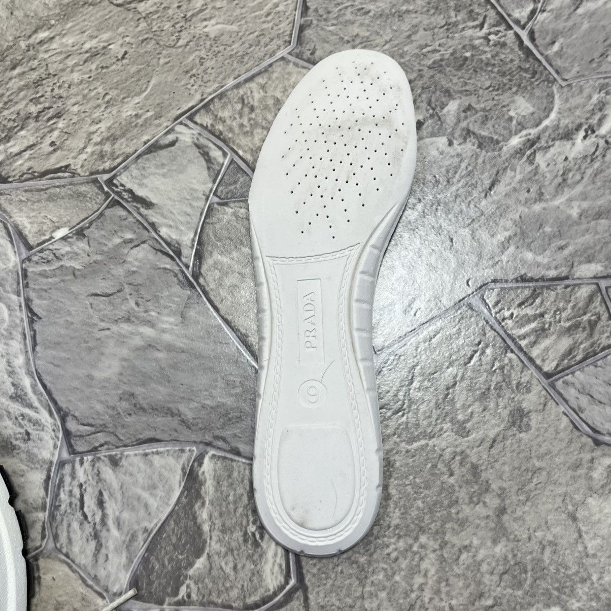 Prada Prada Milano White Leather Shoes Trainers Prax 01 Size 9.5 Size US 9.5 / EU 42-43 - 13 Thumbnail