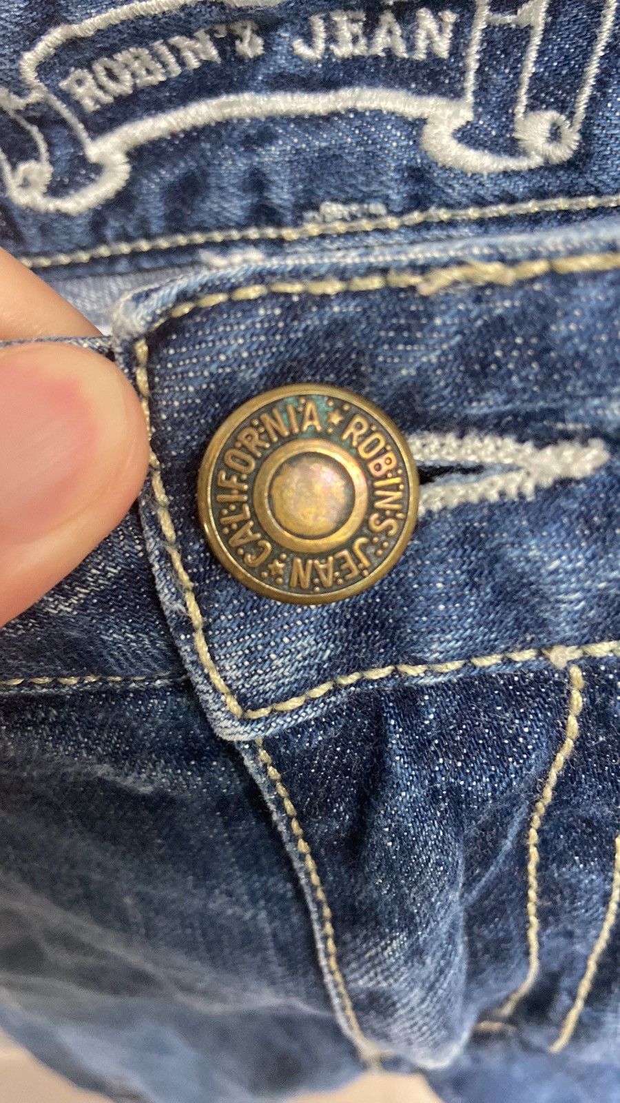 Robins Jeans × Vintage VTG Y2K Robin’s Jean Distressed Jeans Size 30 Size US 30 / EU 46 - 3 Thumbnail
