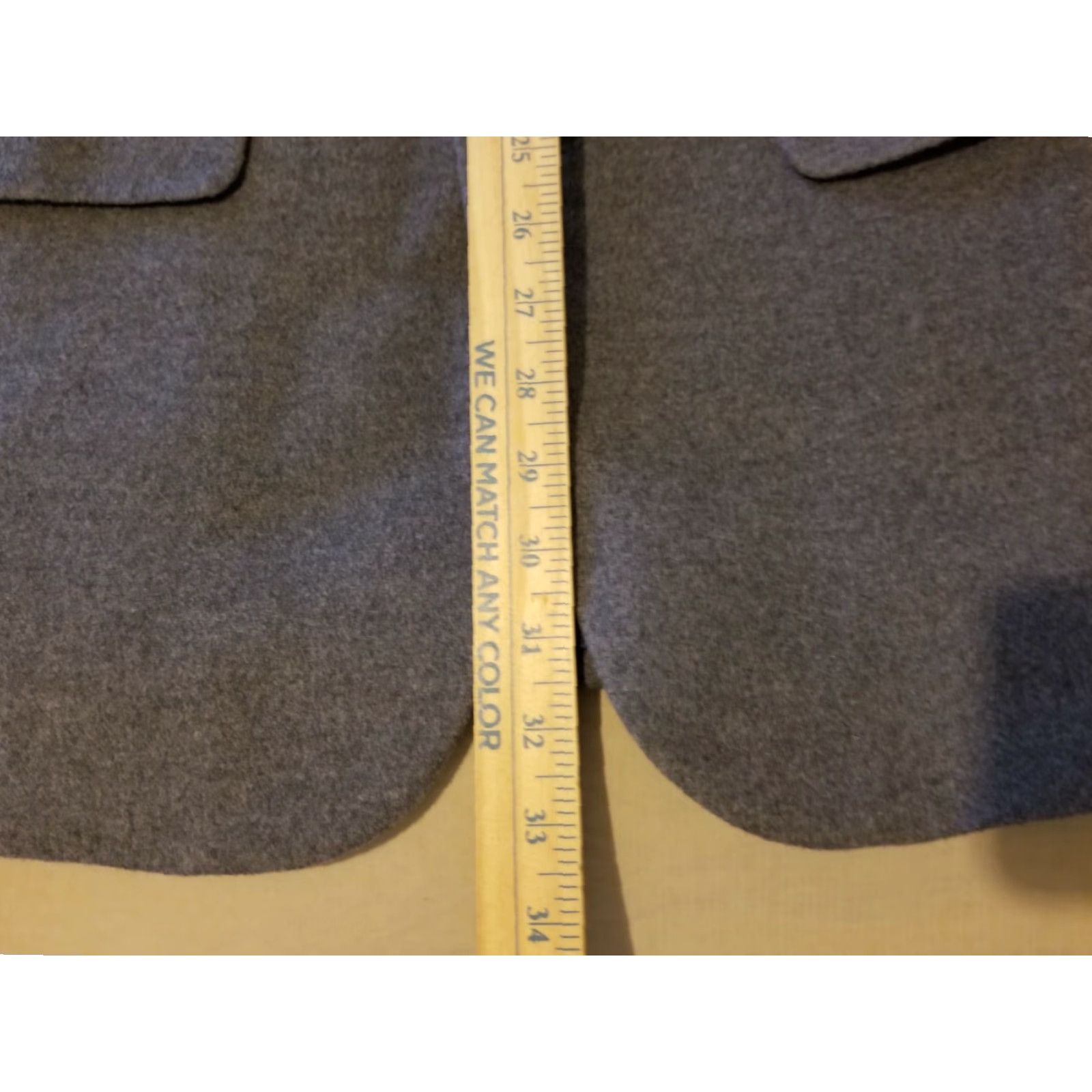 Jos. A. Bank Jos. A. Bank Wool Silk Sports Jacket Blazer 40L Gray Mens 3-in-1 Regular Wool Blazer Sports Gray Size 40R - 5 Thumbnail