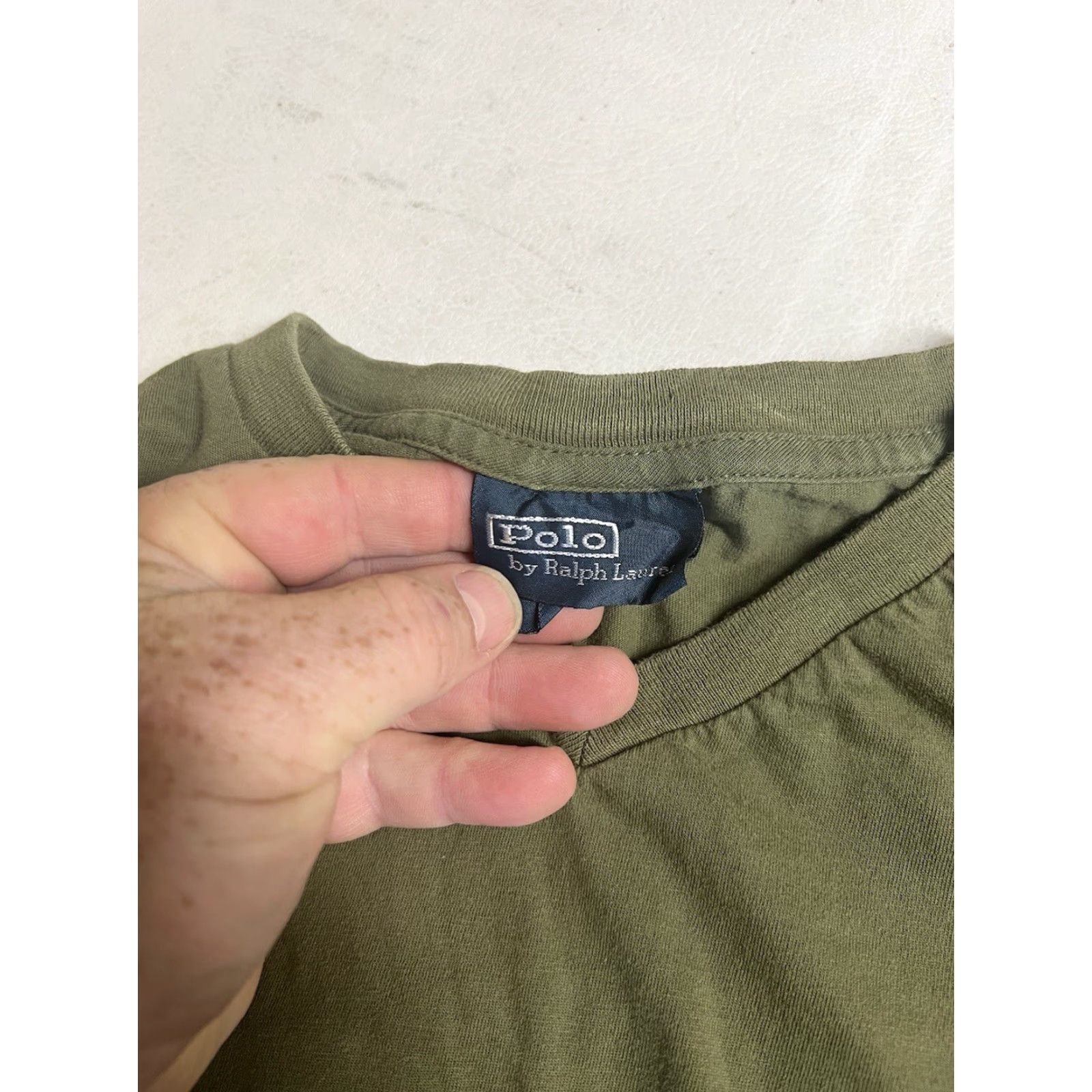 Polo Ralph Lauren VINTAGE Mens Polo Ralph Lauren V-Neck T Shirt Green Size M Short Sleeve Cotton Single Stitch Polo Ralph Lauren Mens Womens? Size US M / EU 48-50 / 2 - 3 Thumbnail