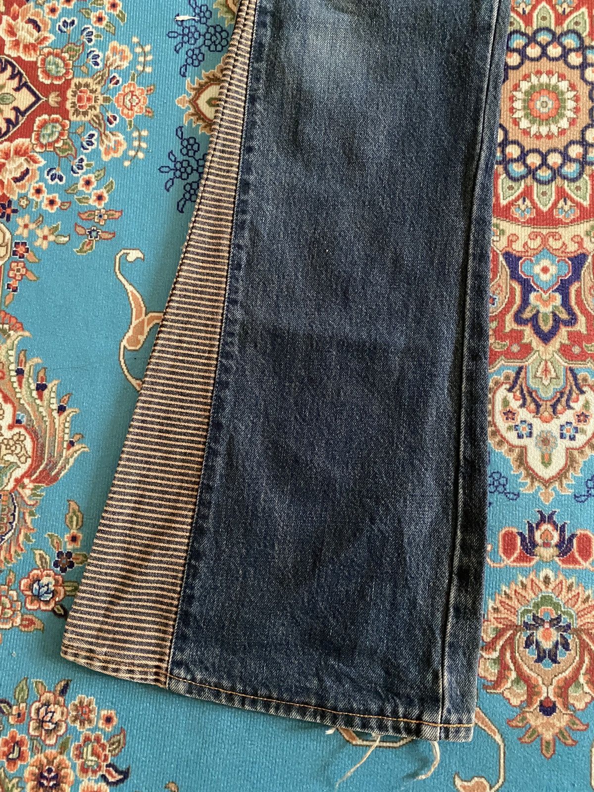 If Six Was Nine Japanese Brand Super Flare Hagi Design Jeans Size US 28 / EU 44 - 6 Thumbnail