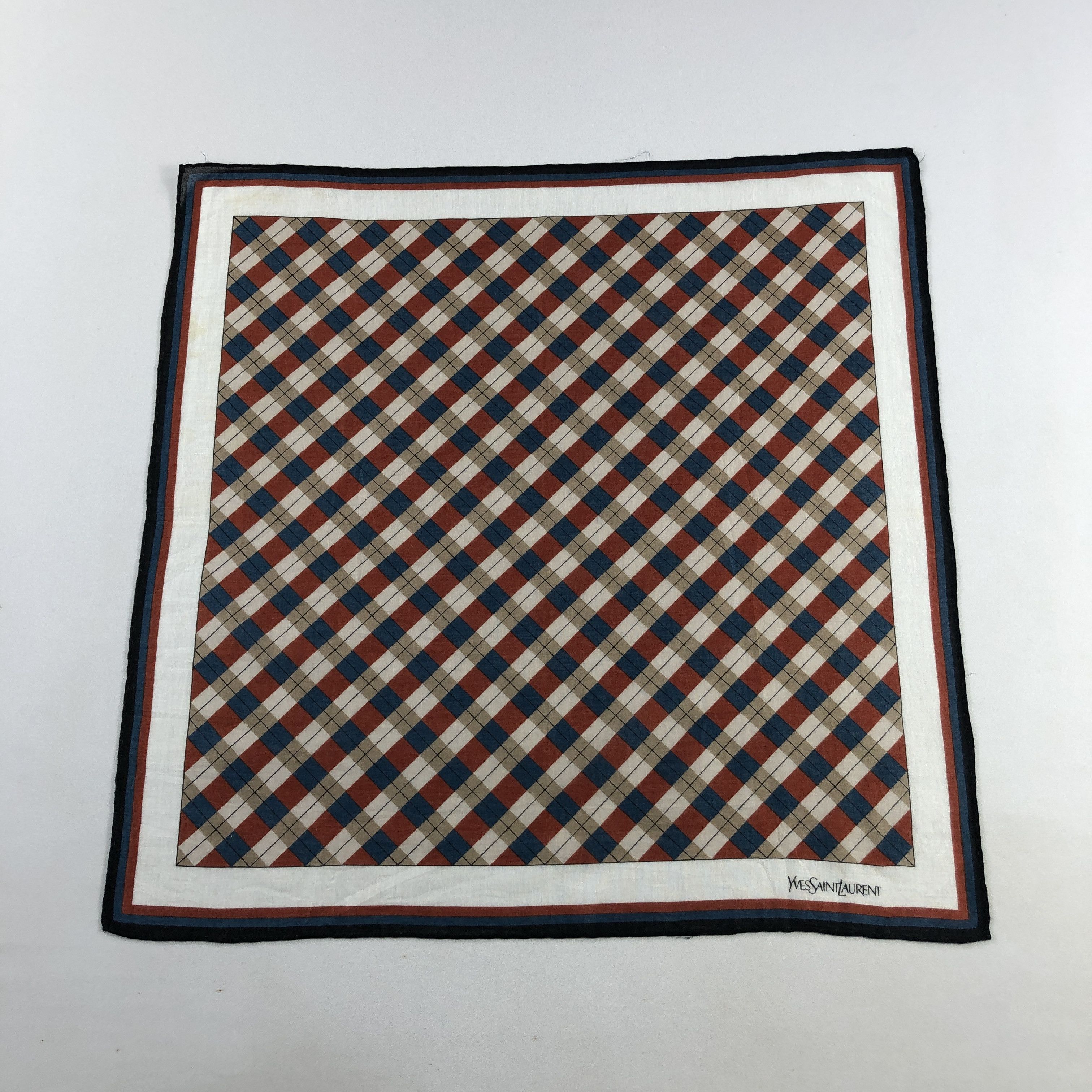 Yves Saint Laurent YSL Handkerchief Neckerchief Bandana H2537 Size ONE SIZE - 1 Thumbnail