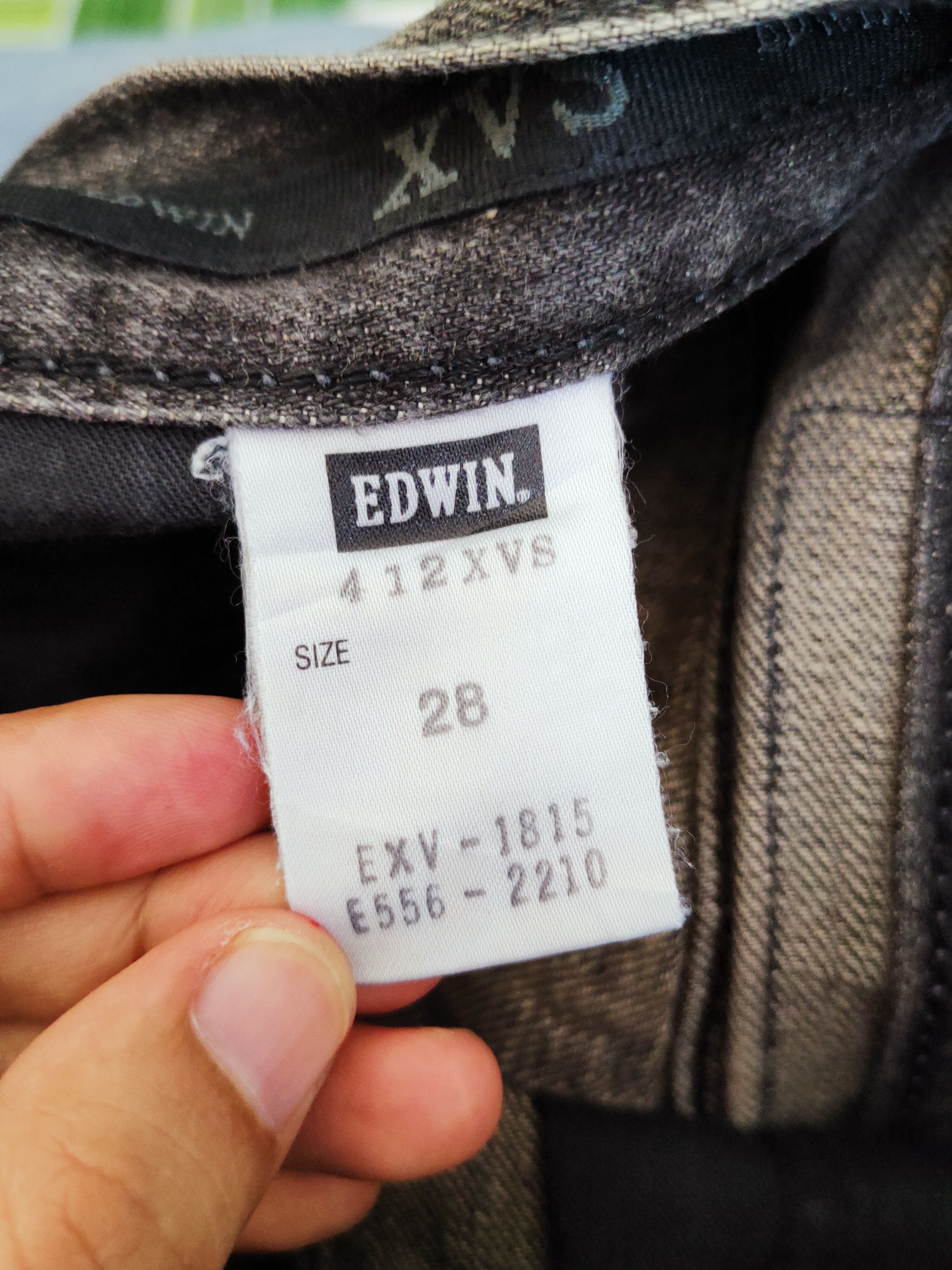 Edwin Edwin XVS Black Faded Distressed Ripped Jeans #W607 Size US 29 - 17 Thumbnail
