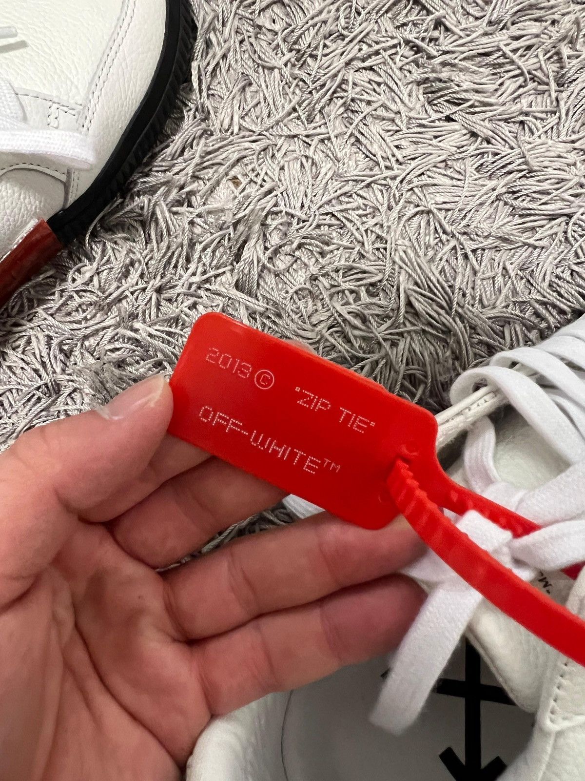 Off-White Off white Vulc low leather sneakers Size US 7.5 / EU 40-41 - 9 Thumbnail