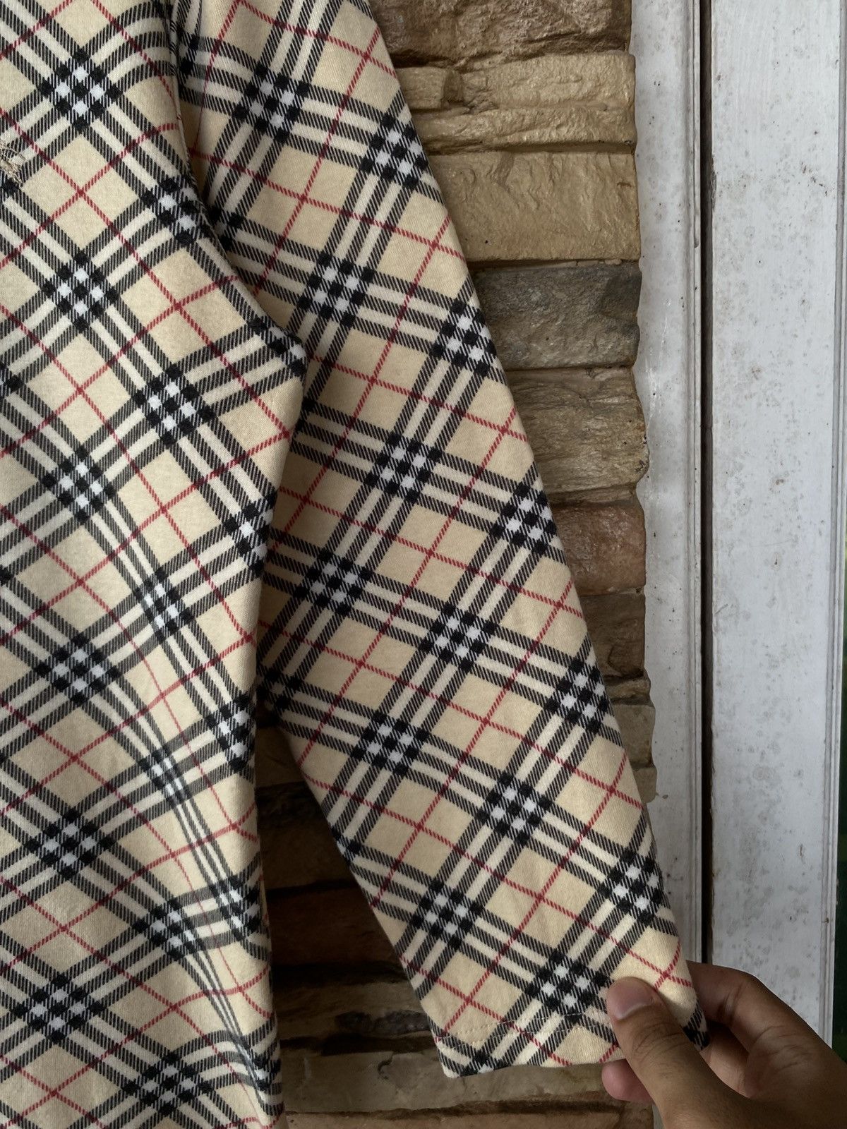 Burberry Vintage Burberry London Checkered Nova Check Classic Monogram Long Sleeve Tees Size US S / EU 44-46 / 1 - 5 Thumbnail