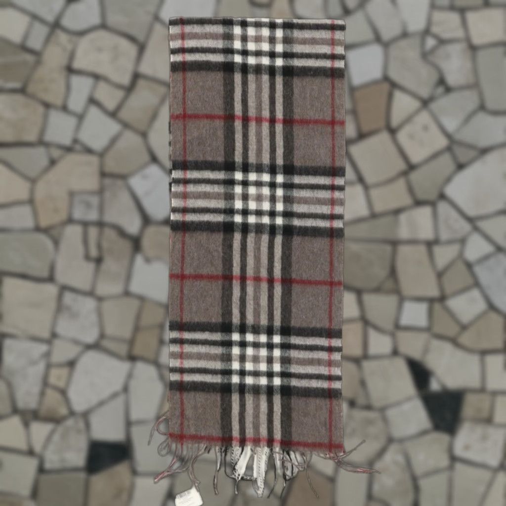 Vintage Edinburgh Scarf Women Grey Plaid Lambswool OS Size ONE SIZE - 1 Thumbnail