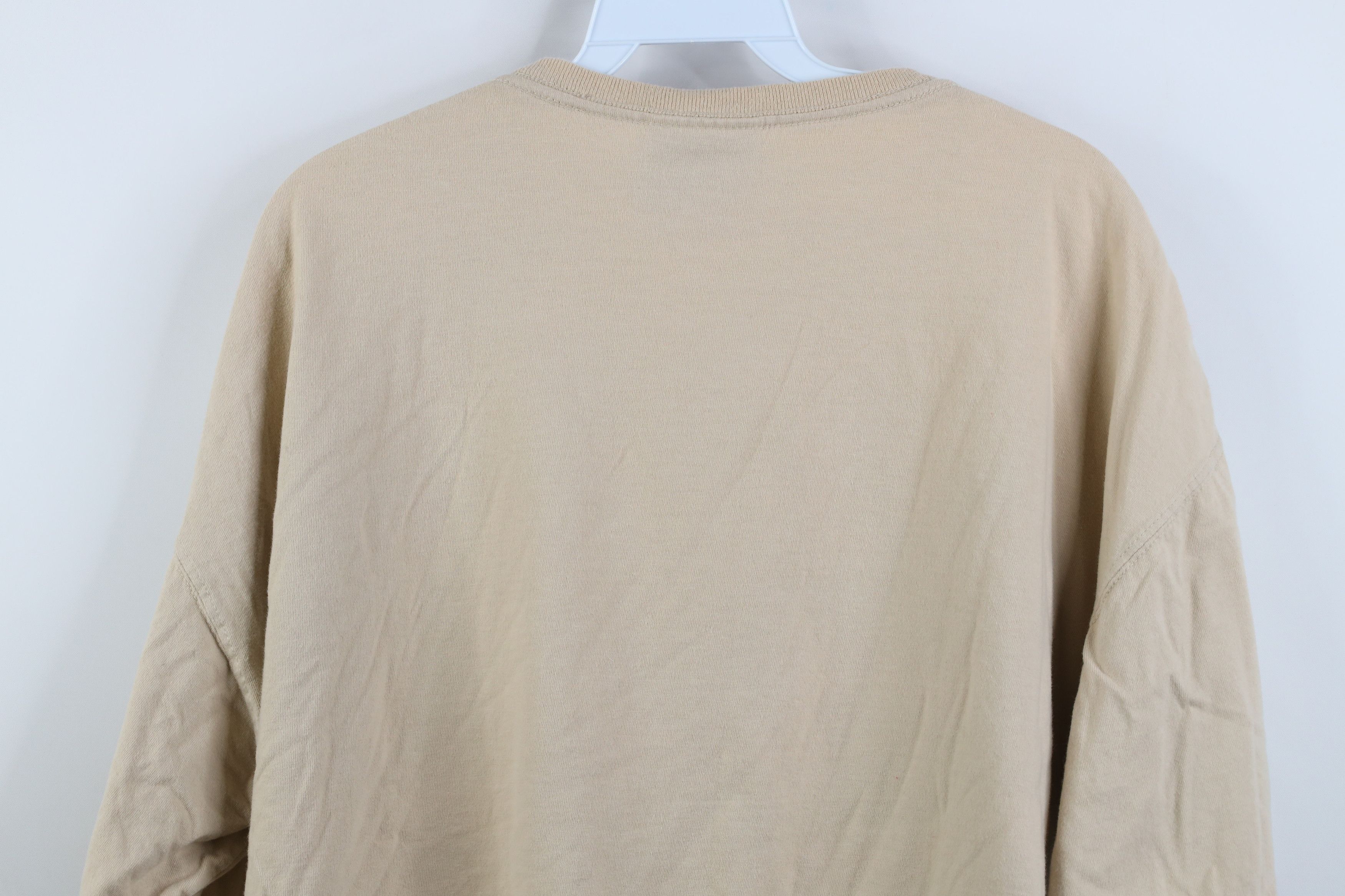 Russell Athletic Vintage 90s Y2K Russell Athletic Pocket T-Shirt Khaki Tan Size US XL / EU 56 / 4 - 13 Thumbnail