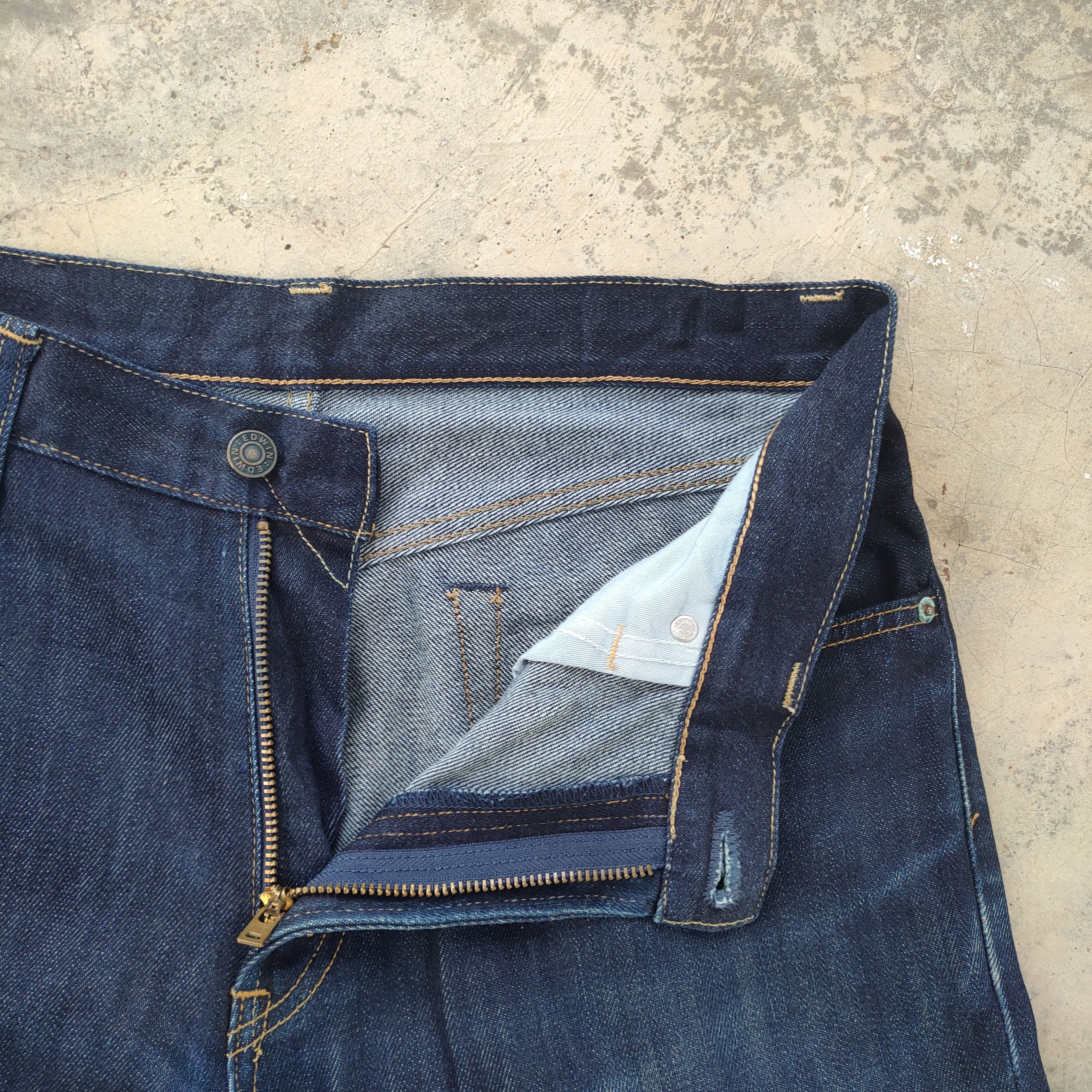 Edwin × Jean × Vintage W34 VINTAGE EDWIN RIPPED JEANS DENIM PANTS Size US 34 / EU 50 - 8 Thumbnail