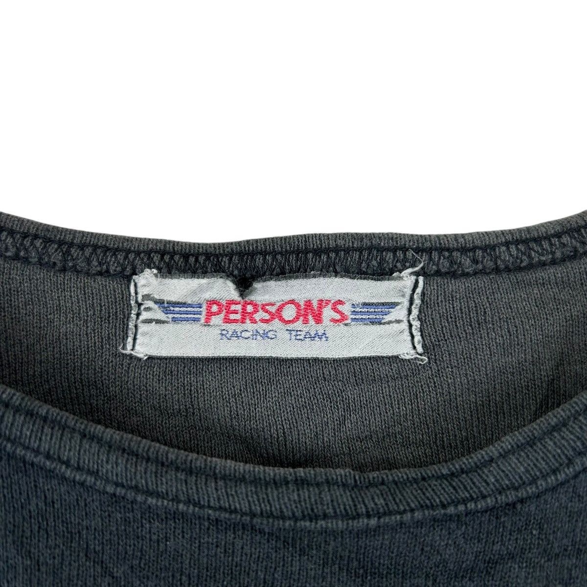 PERSON'S Vintage Person’s Racing Team Black Japanese Motorsport Size US XL / EU 56 / 4 - 3 Thumbnail