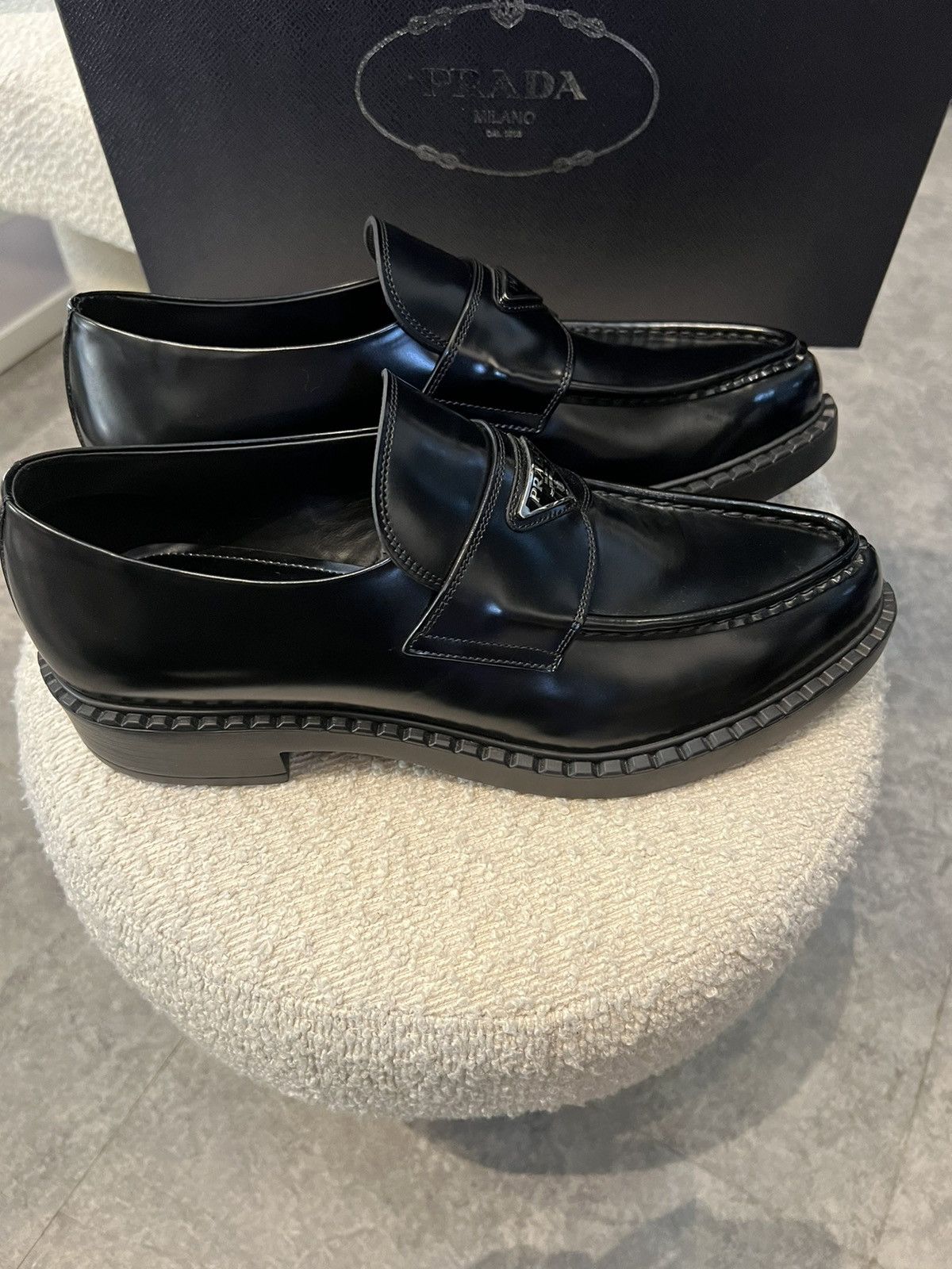 Prada Prada logo loafers Size US 8.5 / EU 41-42 - 8 Thumbnail