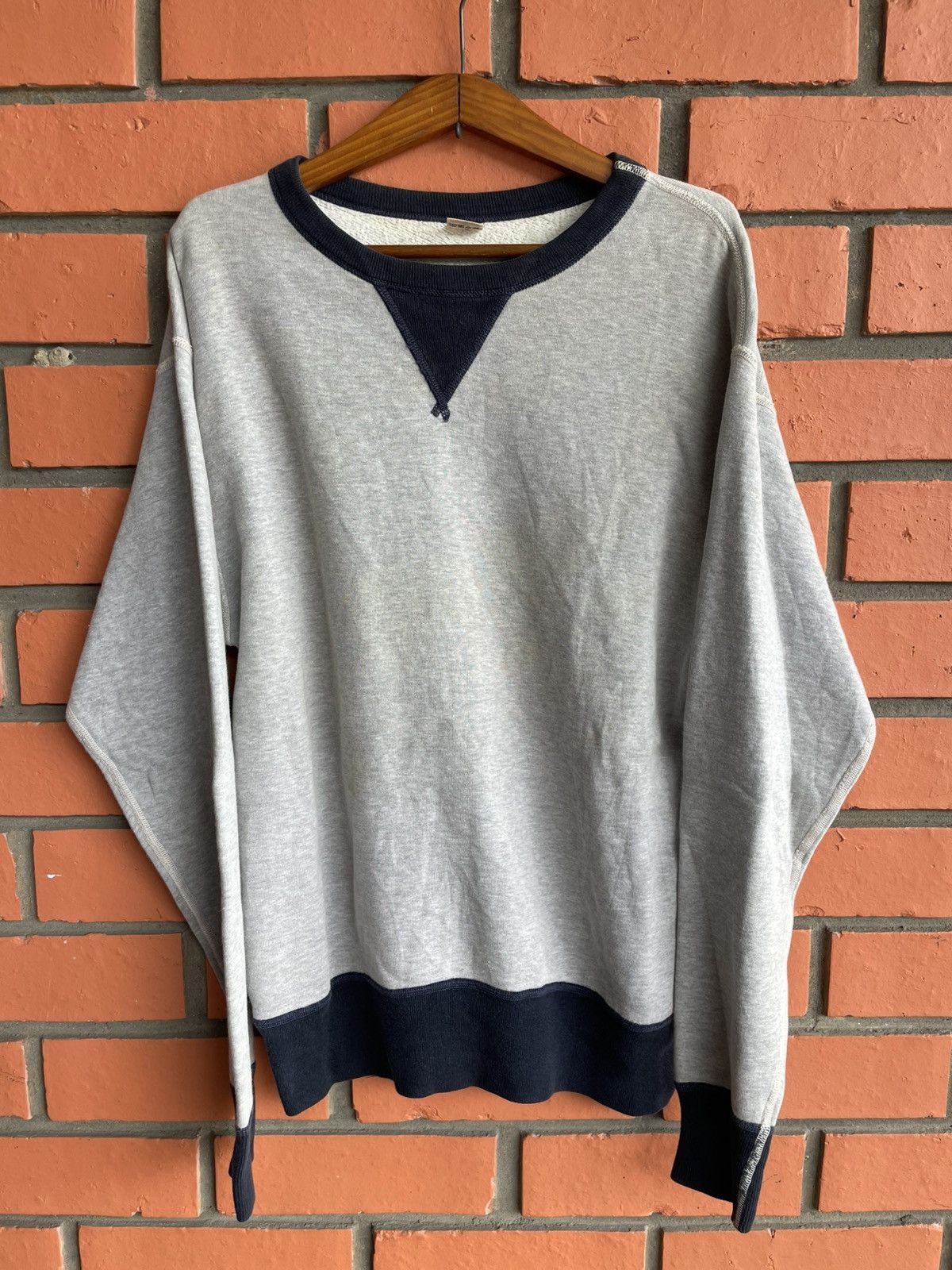 The Flat Head The Flat Head japan Two-tone LoopWheeler Sweatshirt pullover Size US M / EU 48-50 / 2 - 2 Thumbnail