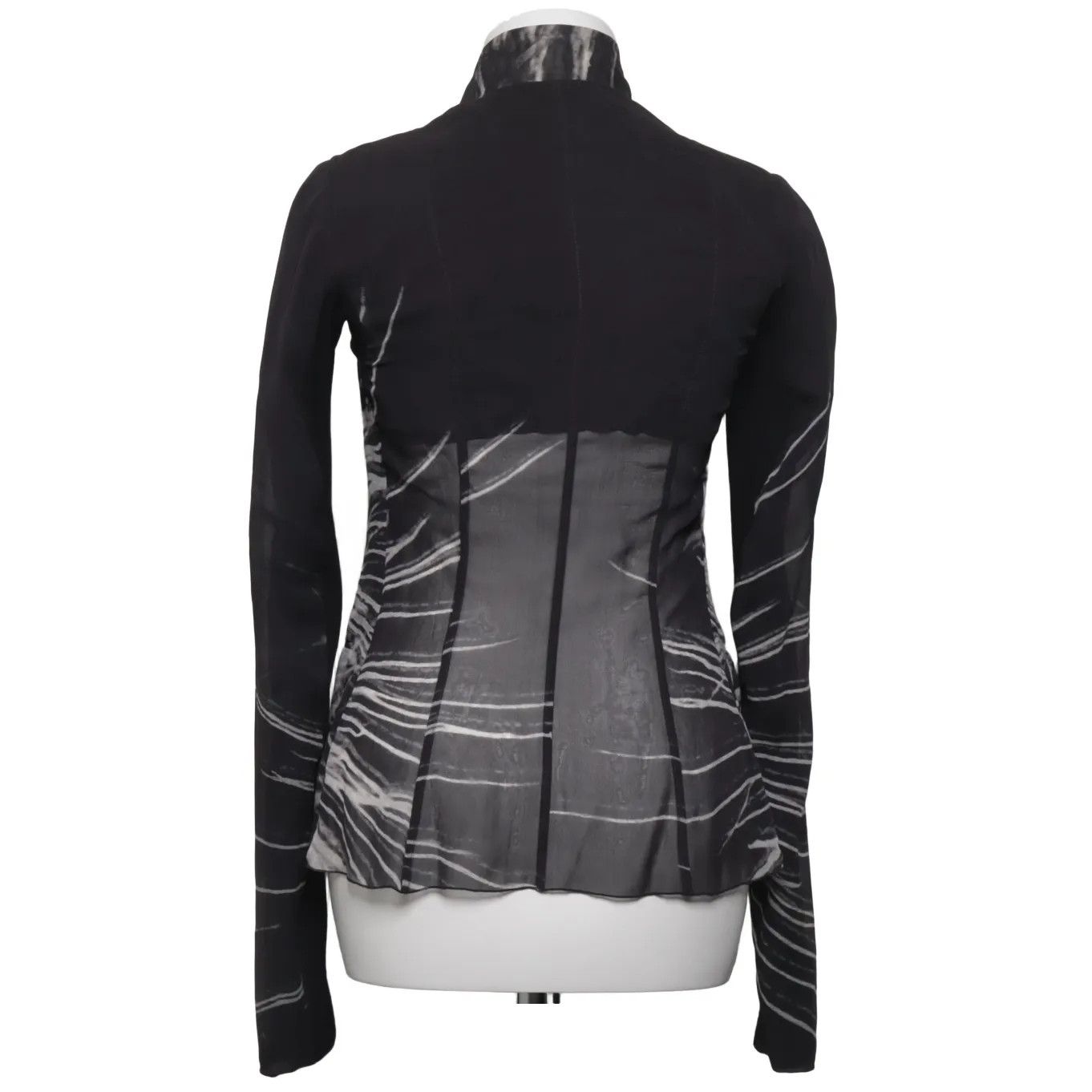 Rick Owens Sheer Panel Tie-Dye Cardigan, Rick Owens. Size S / US 4 / IT 40 - 2 Thumbnail