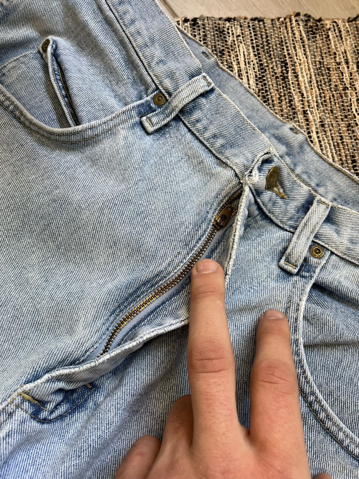 Vintage × Wrangler Vintage Wrangler Jeans washed distressed denim blue Size US 34 / EU 50 - 8 Thumbnail