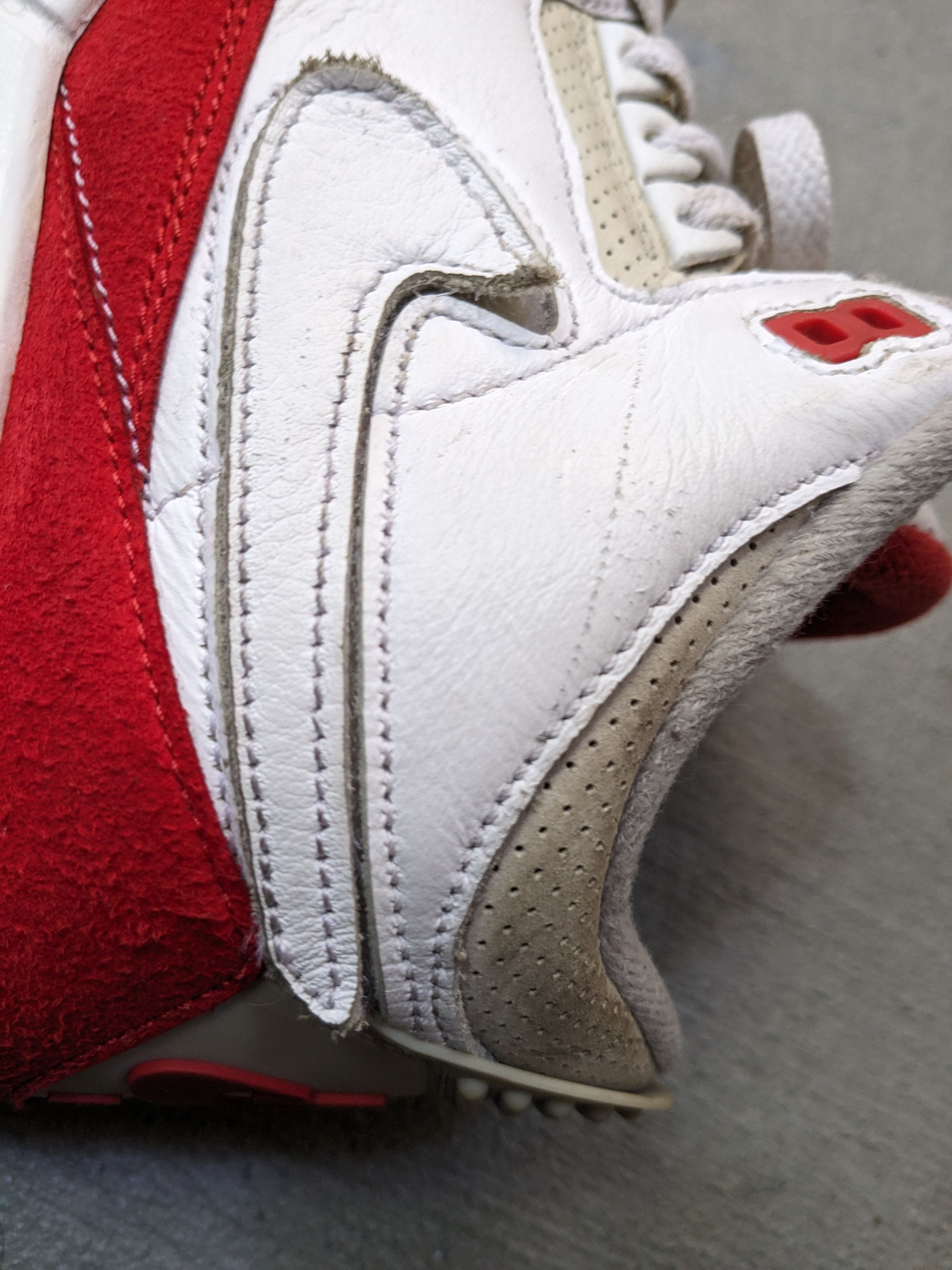 Jordan Brand Nike Jordan 3 Retro Tinker Air Max 1 Red White CJ0939-100 Size US 10 / EU 43 - 9 Thumbnail