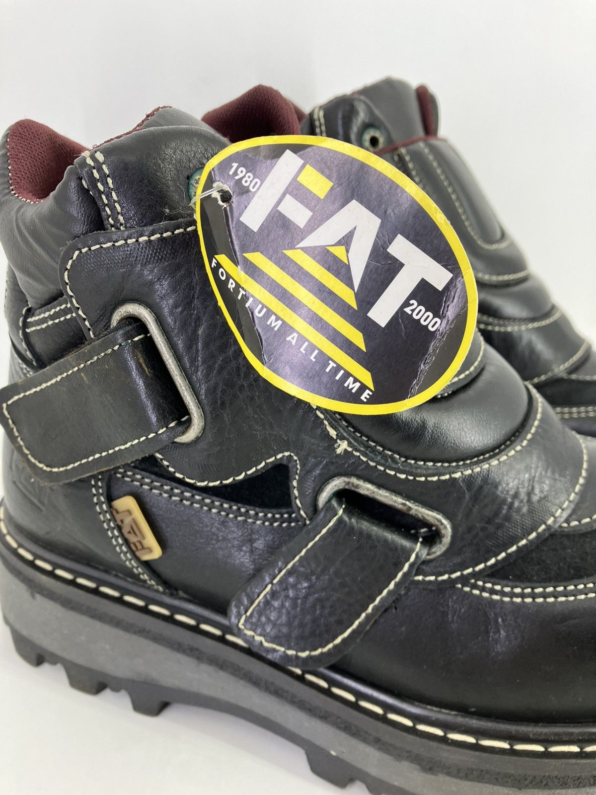 Vintage Genuine leather military-style boot chunky platform FAT Y2K Size US 10 / EU 43 - 8 Thumbnail
