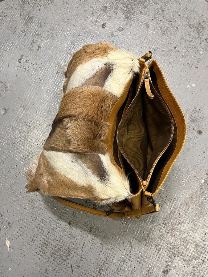 Dries Van Noten SS2015 Dries Van Noten Fur Beige Leather Shoulder Bag Size ONE SIZE - 10 Thumbnail