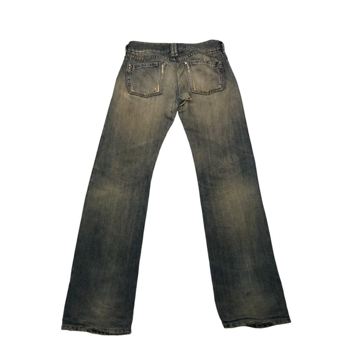 Diesel 🔥DISTRESSED RUSTY DESIGN DIESEL DENIM JEANS PATCHWORK Size US 32 / EU 48 - 2 Thumbnail