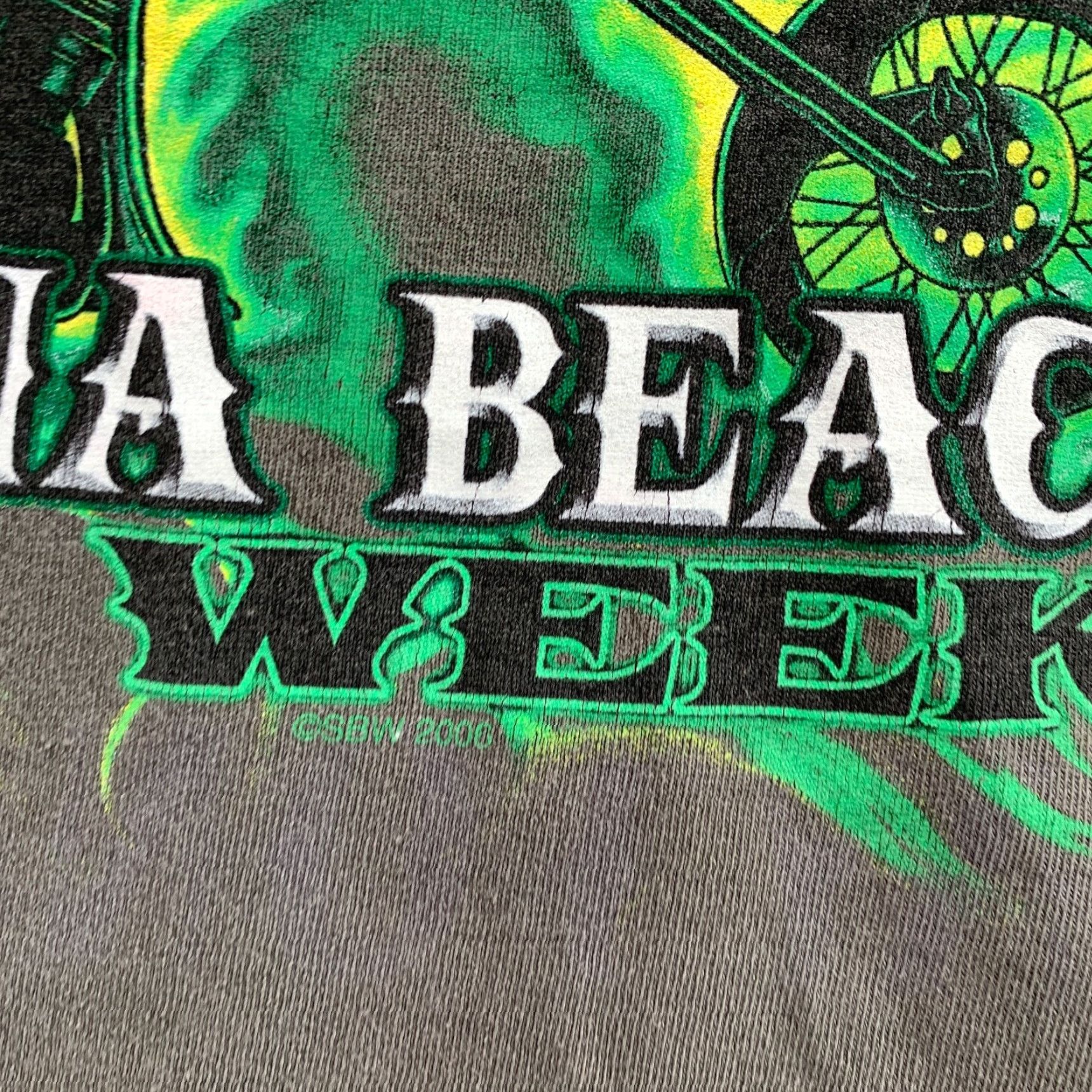 Gildan Daytona Bike Week Shirt Mens XL Gray Green Motorcycle Graphic 2006 Short Sleeve Size US XL / EU 56 / 4 - 7 Thumbnail