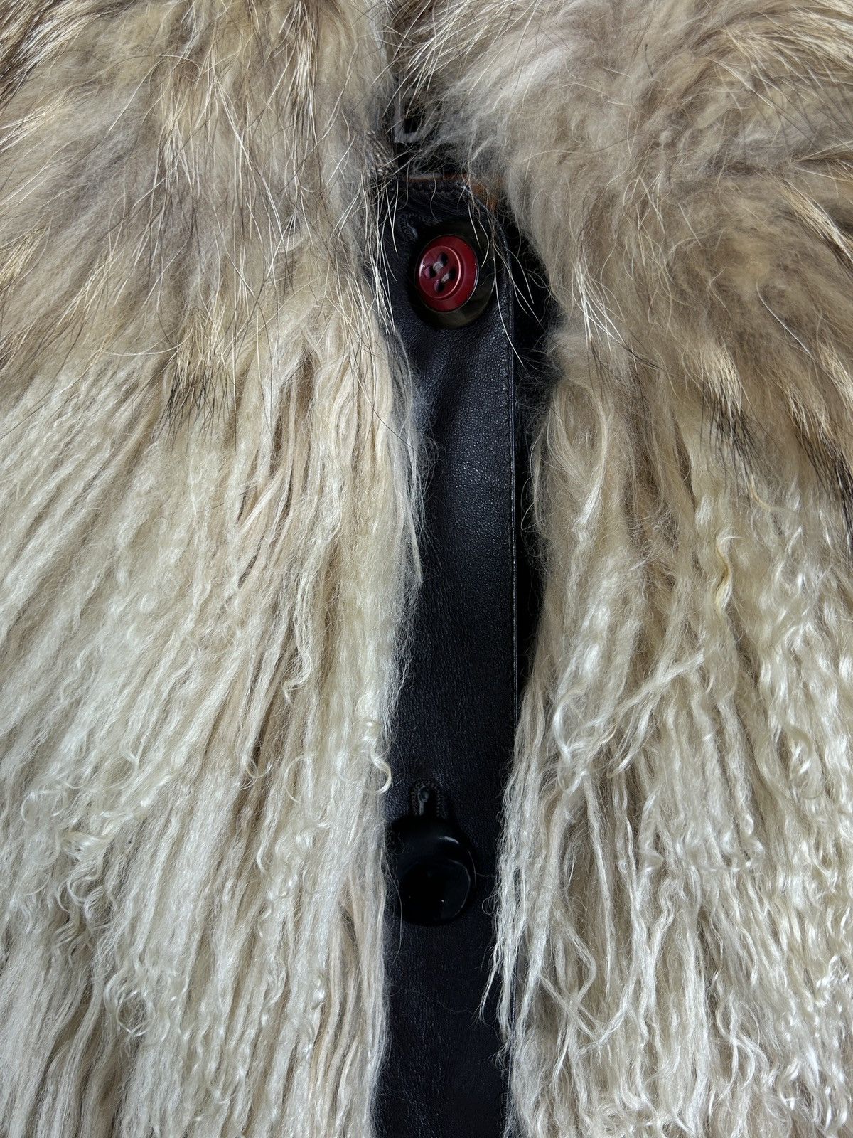 Dolce & Gabbana Dolce & Gabbana Mongolian Lamb Fox Fur Leather Coat Size S / US 4 / IT 40 - 3 Thumbnail