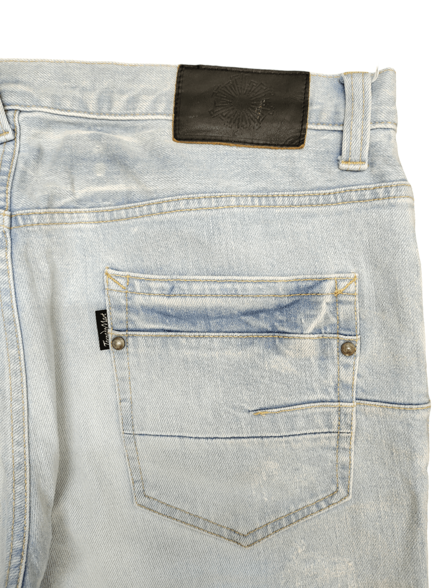 Tornado Mart Slim Flare Tornado Mart Clawmark Faded Denim Bootcut Y2k Size US 35 - 16 Thumbnail